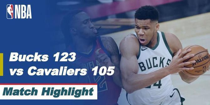 VIDEO: Highlights NBA, Milwaukee Bucks Unggul atas Cleveland Cavaliers 123-105