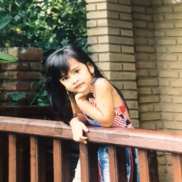Potret Mahalini saat masih kecil