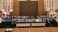 Pengurus Besar Persatuan Guru Republik Indonesia (PB PGRI) periode 2023-2028 menduduki Kantor PB PGRI yang berada di Jalan Tanah Abang III, Jakarta Pusat, Kamis (16/11/2023). (Istimewa)