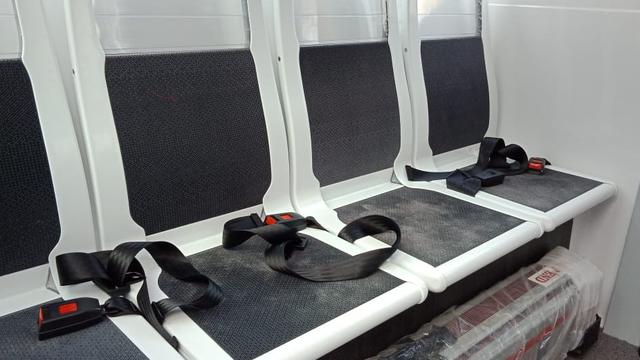 bus otonomos atau nirsopir Navya dipakai di perhelatan Asian Games 2018 (Arief A/Liputan6.com)