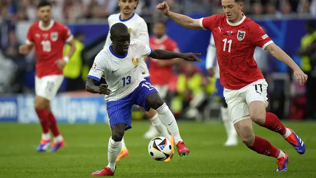 Foto: Belum Habis! N'Golo Kante Berikan Penampilan Apik dalam Kemenangan Tipis Prancis di Euro 2024