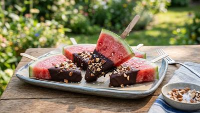 Resep Semangka Beku Cokelat untuk Camilan Segar dan Manis yang Mudah Dibuat di Rumah