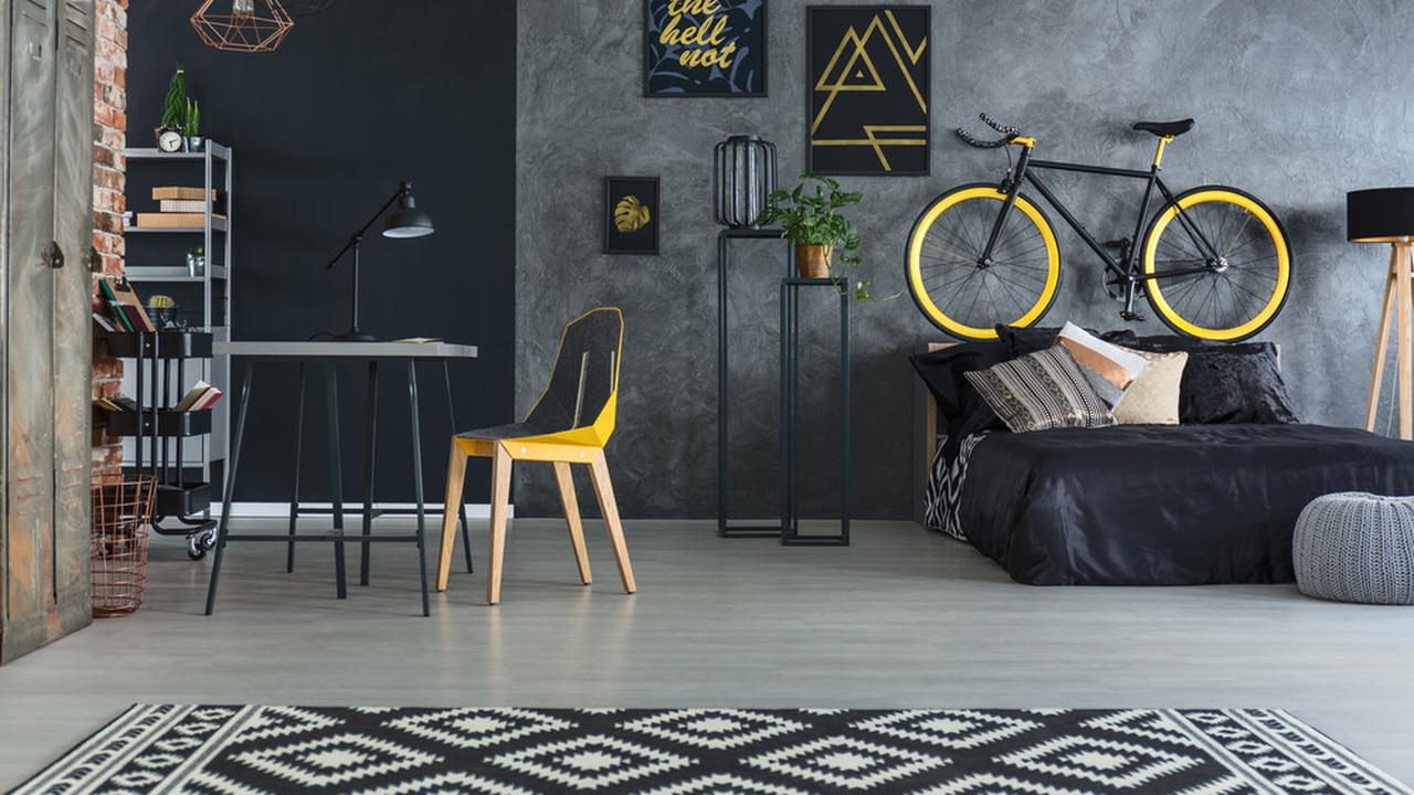 Ilustrasi ruangan industrial