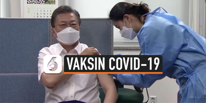 VIDEO: Presiden Korea Selatan Suntik Vaksin Astrazeneca