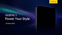 Realme 3 memiliki bodi dan beragam fitur yang sesuai kebutuhan anak muda. Seperti apa? (foto: realme)