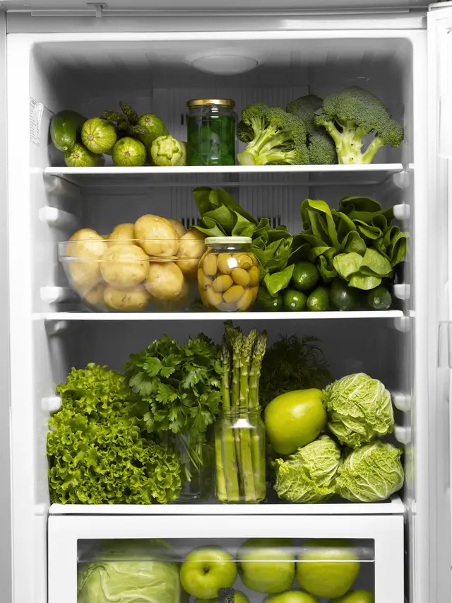 Ilustrasi Penyimpanan Sayuran di Kulkas