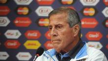 Pelatih Timnas Uruguay, Oscar Tabarez. (AFP Photo)