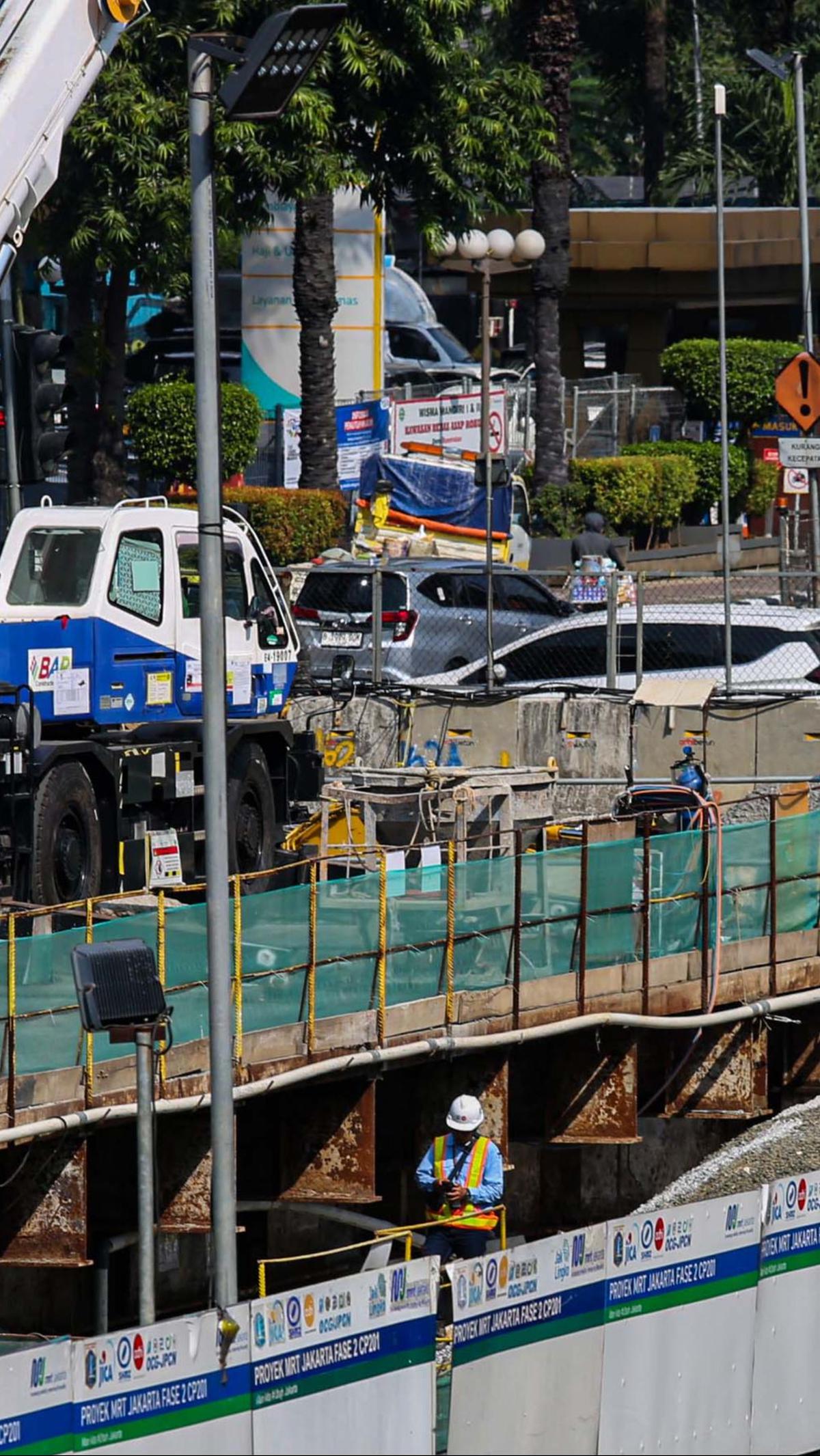 Per 25 Mei 2024, perkembangan pembangunan telah mencapai 77,36 persen. Demikian dikutip dari situs resmi MRT Jakarta.&nbsp;Foto: Liputan6.com/Angga Yuniar