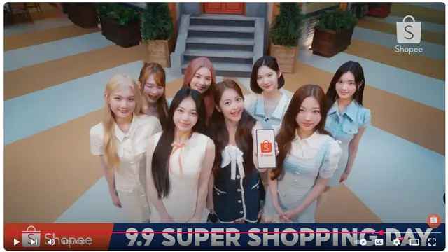 Iklan Shopee 9.9 Super Shopping Day Jadi Lebih Meriah dengan Penampilan dari Hearts2Hearts
