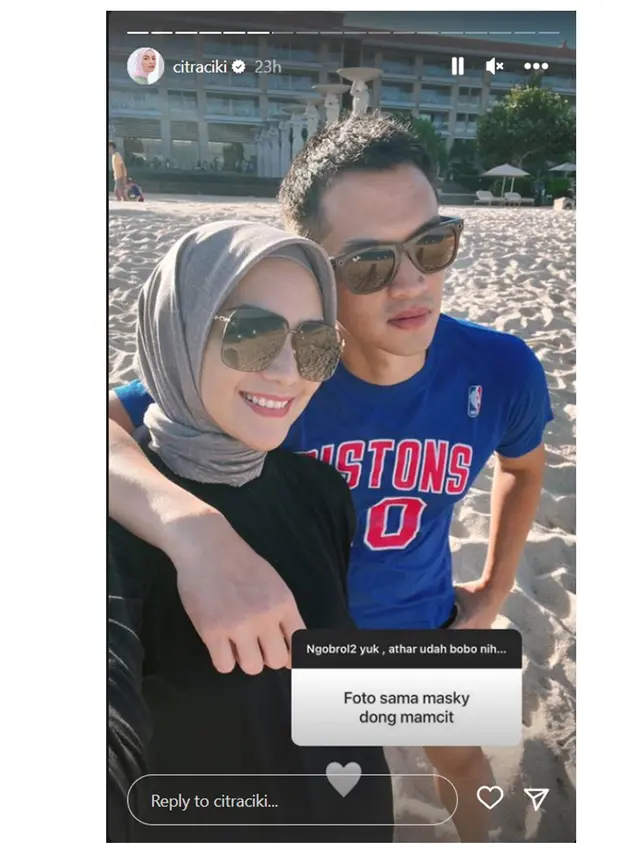 Pamer Kehangatan Keluarga, Ini 6 Potret Liburan Rezky Aditya dan Citra Kirana di Bali