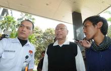 Ketua Dewan Pers Bagir Manan mendatangi KPK