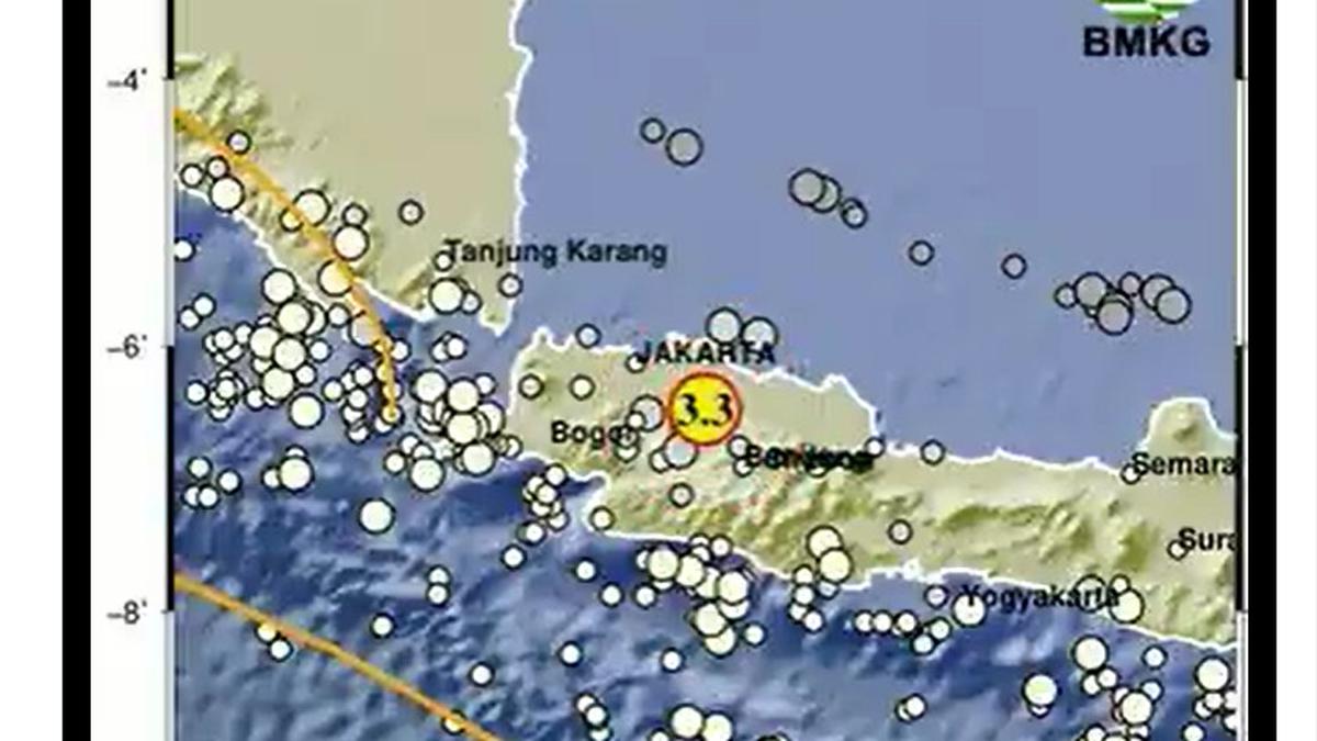 Pagi Ini, Bekasi Kembali Diguncang Gempa