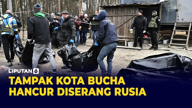 VIDEO: Kota Bucha Ukraina Hancur, Rusia dituntut Kejahatan Perang
