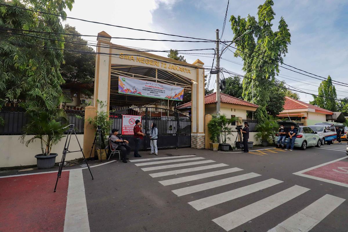 FOTO: Pascaledakan, SMAN 72 Jakarta Gelar Belajar Daring