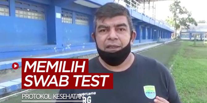 VIDEO: Dokter Tim Persib Bandung Memilih Swab Test untuk Protokol Kesehatan Liga 1 2020