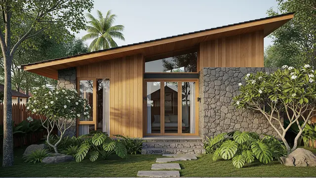 7 Desain Rumah Minimalis Atap Miring Satu Arah, Modern dan Cocok di Lahan Sempit
