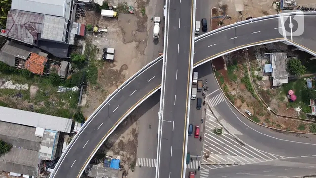 FOTO: Pandangan Udara Jalan Tol Dalam Kota Kelapa Gading - Pulo Gebang