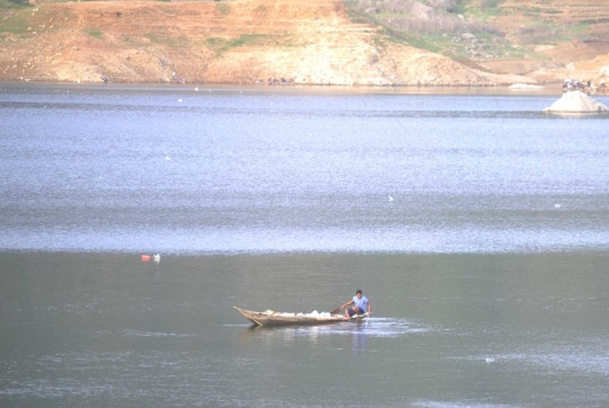 Dilanda kemarau, Waduk Wadas Lintang mengering drastis