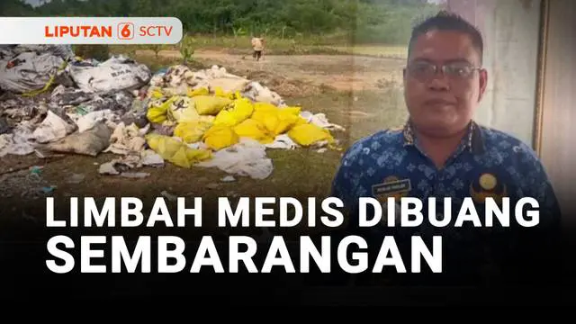 Warga Serang, Banten, resah karena limbah bekas rumah sakit dibuang dekat permukiman mereka. Jika diguyur hujan, tumpukan limbah mengeluarkan bau tidak sedap.