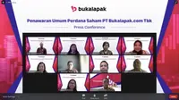 Penawaran umum perdana saham PT Bukalapak.com Tbk (Foto: Liputan6.com/Pipit Ika R.)