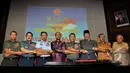 Usai mendeklarasikan dan menandatangi Paiagam Zona Bebas Korupsi, Moeldoko dan beberapa pejabat terkait berpose bersama, Jakarta, Senin (11/8/2014) (Liputan6.com/Miftahul Hayat)