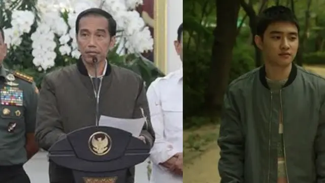 [Bintang] Tampil Fashionable, Presiden Jokowi Pakai Jaket Bermotif Warna-warni yang Modern Kekinian
