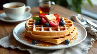 Resep Waffle Renyah dan Lembut ala Kafe di Rumah