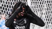 Pemain jebolan akademi Juventus ini pernah promosi ke skuat senior pada tahun 2017. Namun sayang sang pemain gagal bersaing dan hengkang ke Everton hingga ke PSG. Pada musim panas 2021 lalu, Moise Kean akhirnya kembali ke Juventus melalui kesepakatan pinjaman hingga akhir musim 2022/2023 nanti. (AFP/Marco Bertorello)