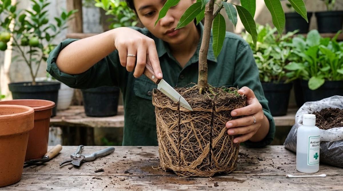 Cara Mengatasi Akar Tanaman Buah Memenuhi Pot
