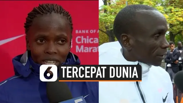 Dua pelari asal Kenya membuat sejarah baru dalam dunia atletik. Mereka adalah Eliud Kipchoge dan Brigid Kosgei.