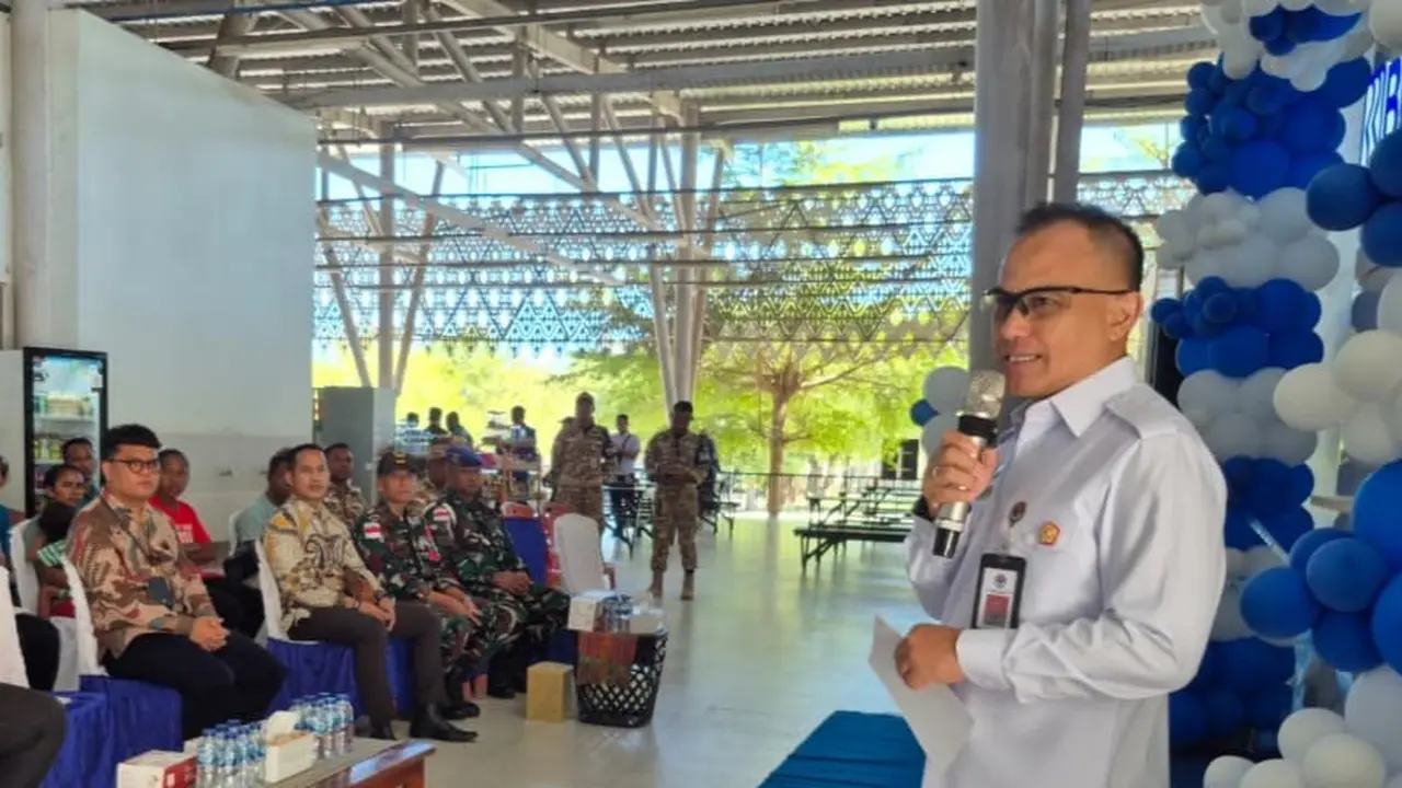 Pos Lintas Batas Negara (PLBN) Badan Nasional Pengelola Perbatasan (BNPP) Motaain di Kabupaten Belu, Nusa Tenggara Timur (NTT) menghadirkan layanan money changer, Rabu (17/4/2026) (Istimewa)