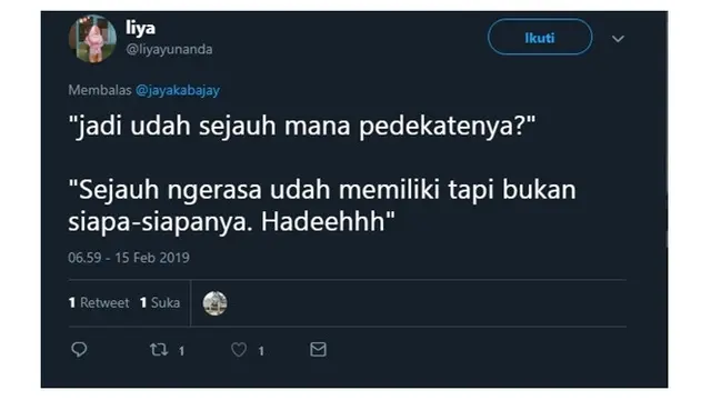 Sejauh Mana Pedekatenya