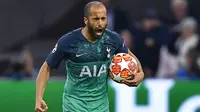 Lucas Moura selebrasi setelah mencetak gol ke gawang Ajax dalam laga leg kedua semifinal Liga Champions di Johan Cruijff Arena, Amsterdam (9/5/2019). (AP/Martin Meissner)