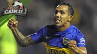 Video replay kala Carlos Tevez yang melakukan solo run dan mencetak gol indah seperti yang dilakukan Maradona di PD 1986.