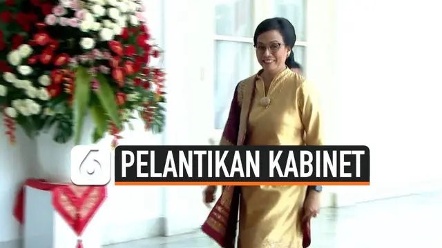 Sri Mulyani kembali dilantik oleh Presiden Jokowi sebagai Menteri Keuangan di Kabinet Indonesia Maju. Saat dilantik Jokowi, Ani terlihat cantik dengan mengenakan busana berwarna kuning.