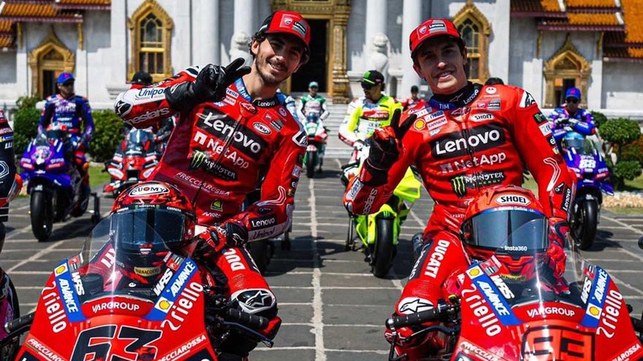 Ducati Tegaskan Marc Marquez dan Pecco Bagnaia Akur, Bahkan Makan Siang Bareng Ajak Pasangan