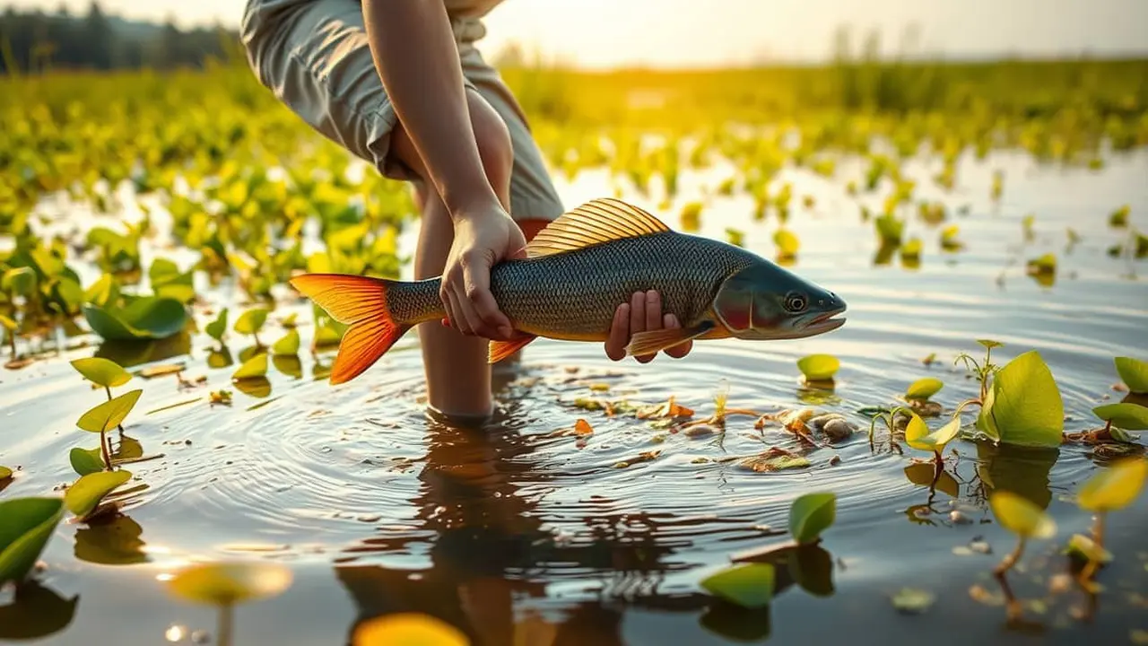 mimpi menangkap ikan gabus dengan tangan