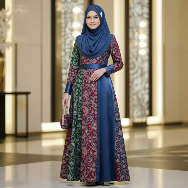 9 Model Gamis Batik Formal Terbaru, Tampil Modern di Berbagai Acara
