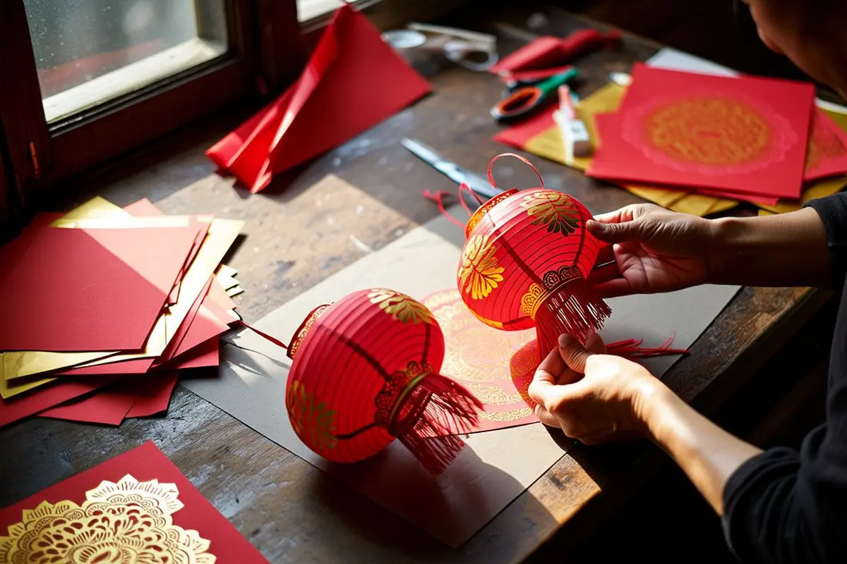 paper diy chinese new year decorations