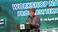 Menteri Desa, Pembangunan Daerah Tertinggal, dan Transmigrasi (Mendes PDTT), Abdul Halim Iskandar (Gus Halim) saat membuka Workshop Nasional Pengelolaan Program Tekad di Denpasar, Bali, Rabu (13/04/2023). (Ist)