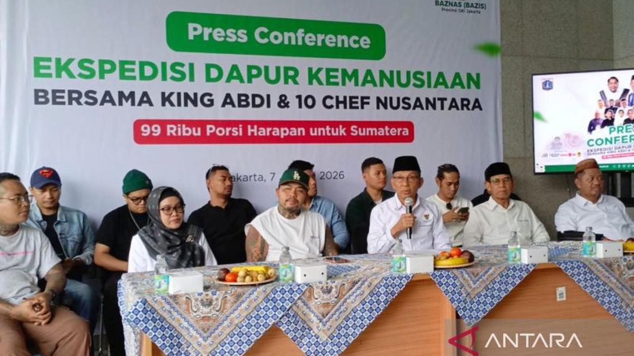 Baznas/Bazis DKI Jakarta Luncurkan Ekspedisi Dapur Kemanusiaan, Salurkan 99 Ribu Porsi Makanan untuk Korban Bencana Sumatera