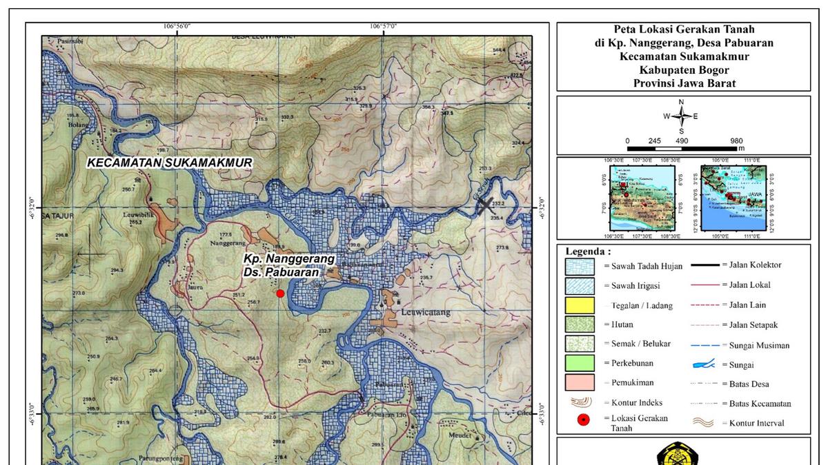 Zona Rawan Longsor di Sukamakmur Bogor Terungkap, Ini Rekomendasi Badan Geologi