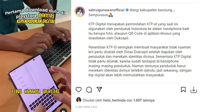 Sahrul Gunawan (Foto: Instagram/@sahrulgunawanofficial)