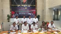 Bareksrim Polri menyita impor ilegal kuning telur beku asal India. (Liputan6.com/Muhammad Radityo Priyasmoro)