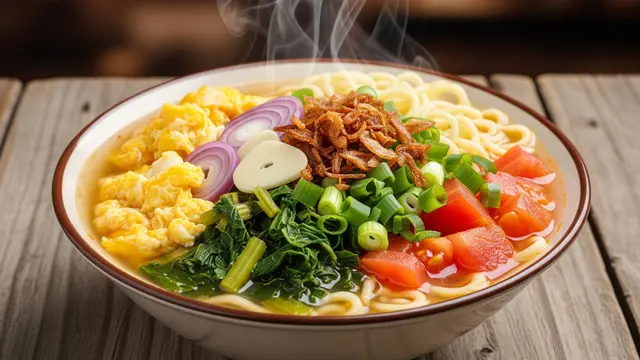 Mi Tek-Tek Kuah Telur Bumbu Iris