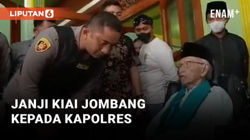 VIDEO: Penangkapan DPO, Kiai Jombang Janji Antar Anaknya ke Polda Jatim