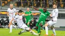 4. Elvis Manu (27 tahun/ Ludogorets, Bulgaria) - Striker berkebangsaan Belanda ini sudah membuat satu kali hattrick, yaitu saat menang atas LASK 4-3 (29/10/2020). (AFP/Reinhard Eisenbauer/EXPA/APA)