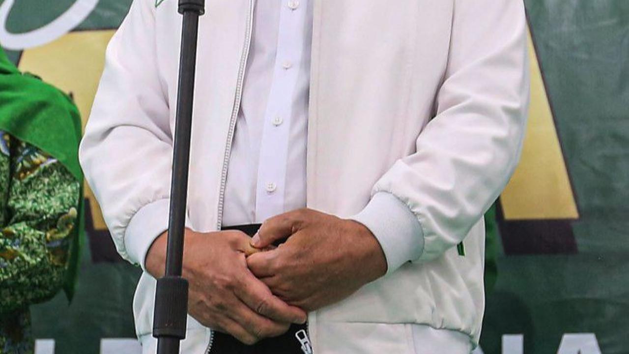 Di depan Khofifah dan Emil Dardak, Mardiono menyebut dukungan PPP ini diberikan atas pertimbangan dari para habaib dan juga DPD.&nbsp;Foto: Liputan6.com/Angga Yuniar<br>