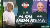 Shopee Liga 1 - PS Tira Vs Arema FC - Head to Head Pelatih (Bola.com/Adrenus Titus)