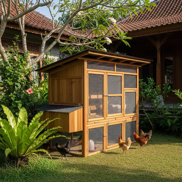 9 Inspirasi Kandang Ayam Estetik Tidak Mengganggu Tetangga